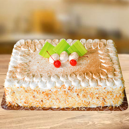 TORTA DE TRES LECHES COCO RECTANGULAR