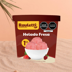 HELADOS RAULETTI SABOR FRESA