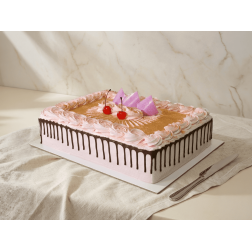 Torta Tres Leches de Fresa Rectangular