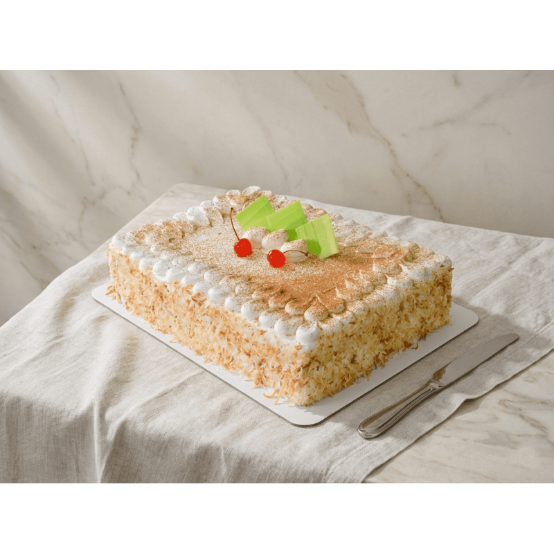 Torta Tres Leches de Coco Rectangular