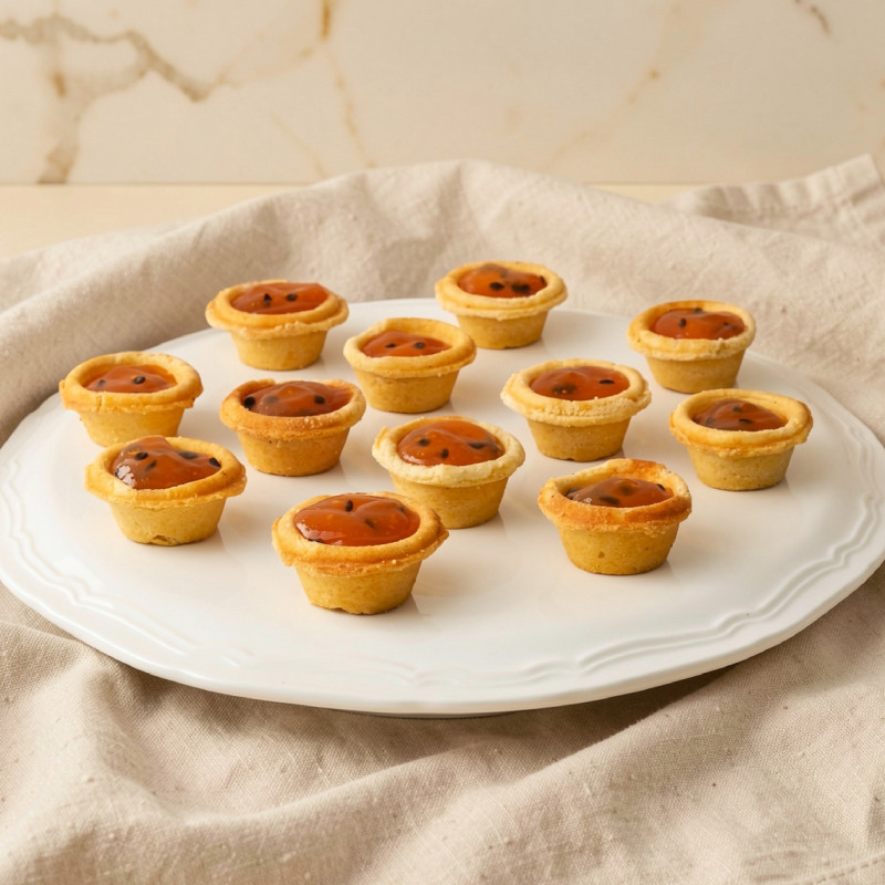 Mini Cheesecake de Maracuyá Mini Cheesecake de Maracuyá