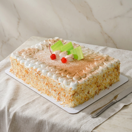 Torta Tres Leches de Coco Rectangular