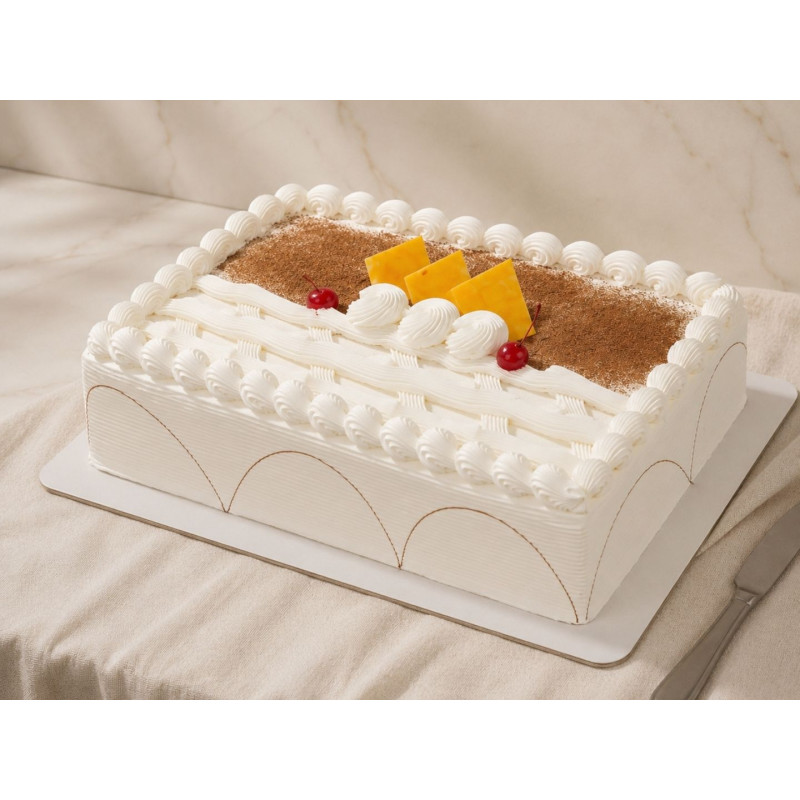 Torta Tres Leches de Vainilla Rectangular